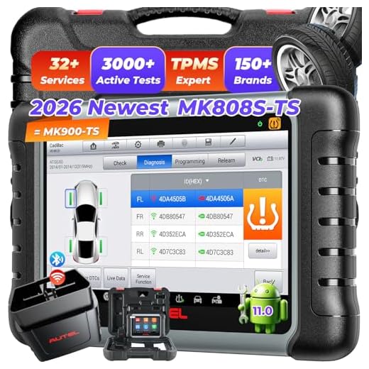 Autel MaxiCOM MK808S-TS OBD2 Scanner: 2023 Updated of MK808BT PRO, MK808TS MX808TS TS601 with Bidirectional Test, 28 Service 150 Makes, TPMS Programming Relearn Retrofit, All-System Scan, OS 11 4+64G