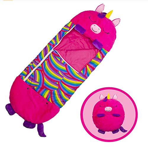 Saco de Dormir para niños con Almohada, Saco de Dormir Almohadas para la Siesta para niñas/niños pequeños, súper Suave, cómodo, Acogedor, Compacto, cálido, Saco de Dormir