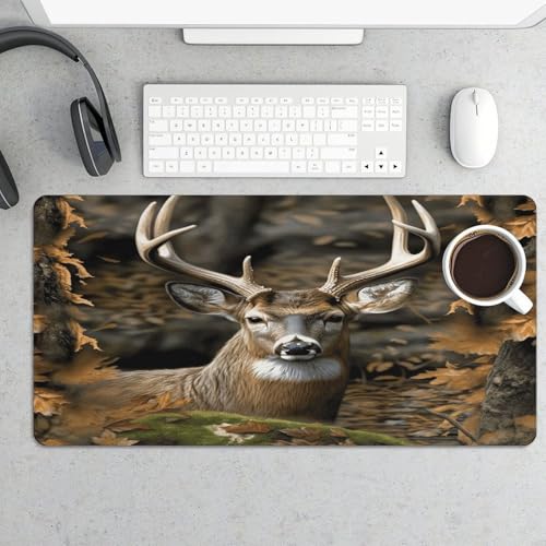 Tapete de escritorio Camouflage Deer con base de goma grande miniatura 5