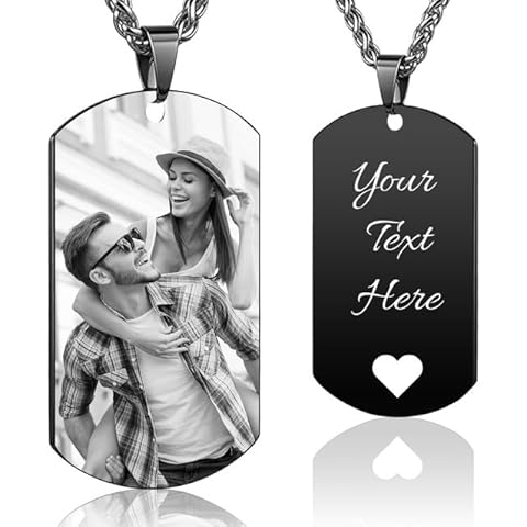 Rainsar Personalised Dog Tags Necklace for Men Cover