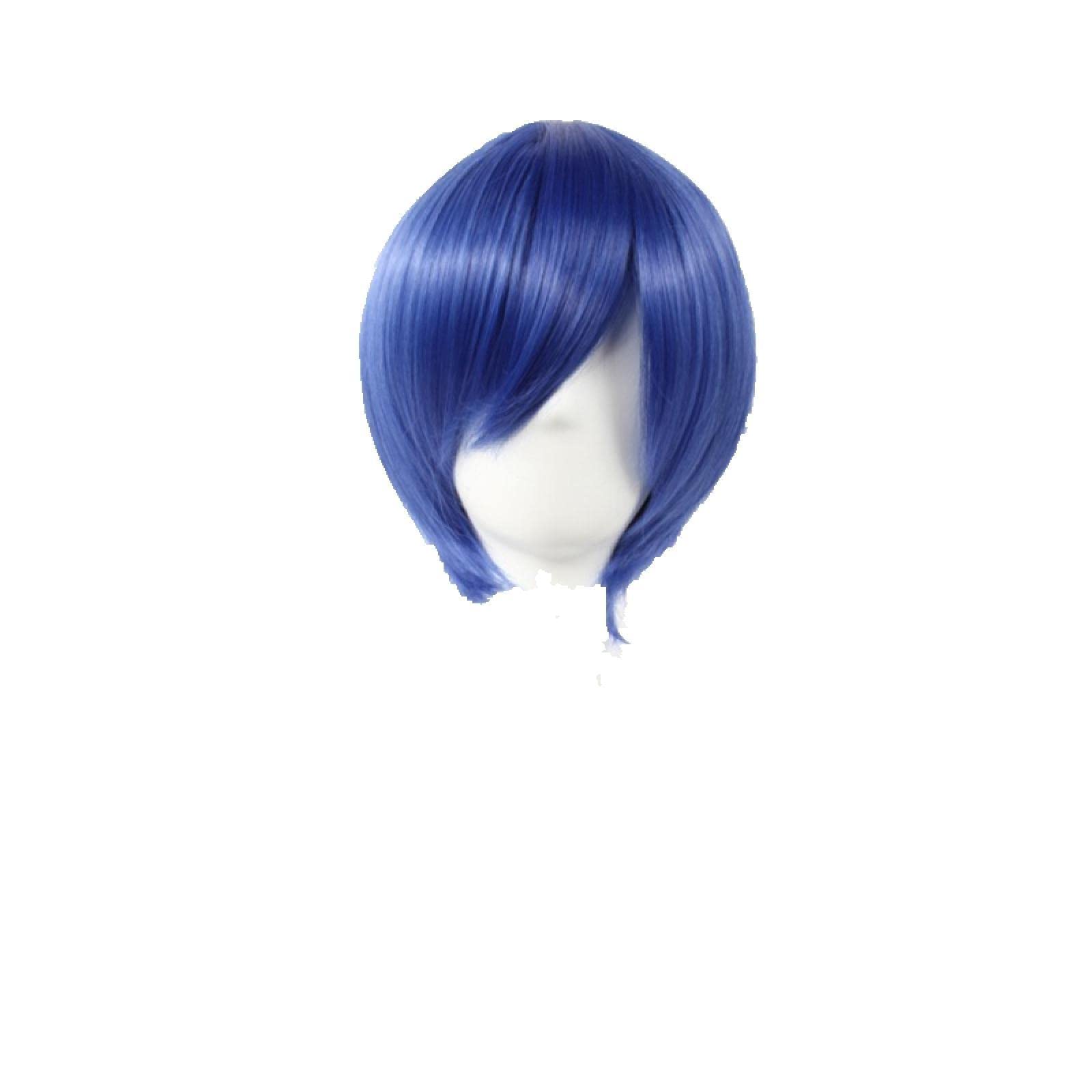 Anime PERSONA3 Shin Megami Tensei: Persona 3 Yuki Makoto Yuuki Cosplay Wig Blue Short Synthetic Hair Wigs+ Wig Cap