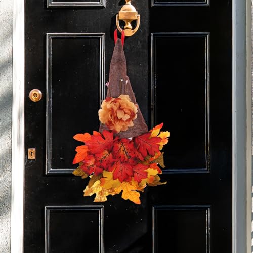 ABOOFAN De Puerta De Flores Otoño Decoración Al Aire Libre Linternas Solares Al Aire Libre Decoraciones Luz Solar del Paraguas Coronas De Puerta De Entrada De Verano El Plastico