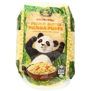 Envirokidz Organic Cereal Panda Puff Pb Bag