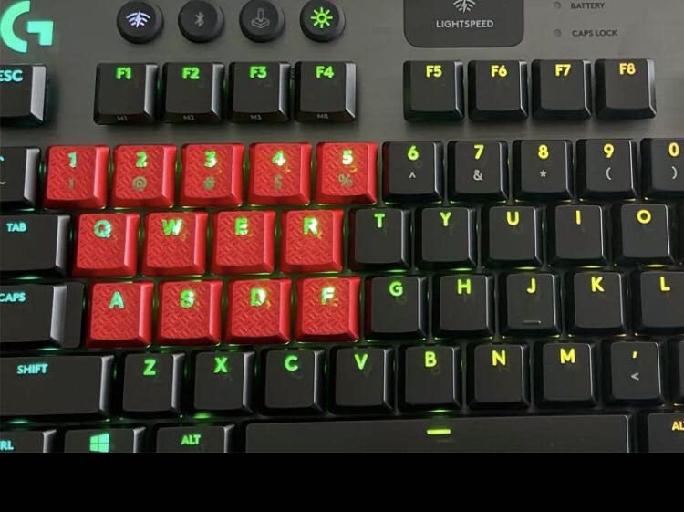 Evita resbalones en teclado mecánico ultrafino G915 G815 con 13 keycap textura antideslizante 5