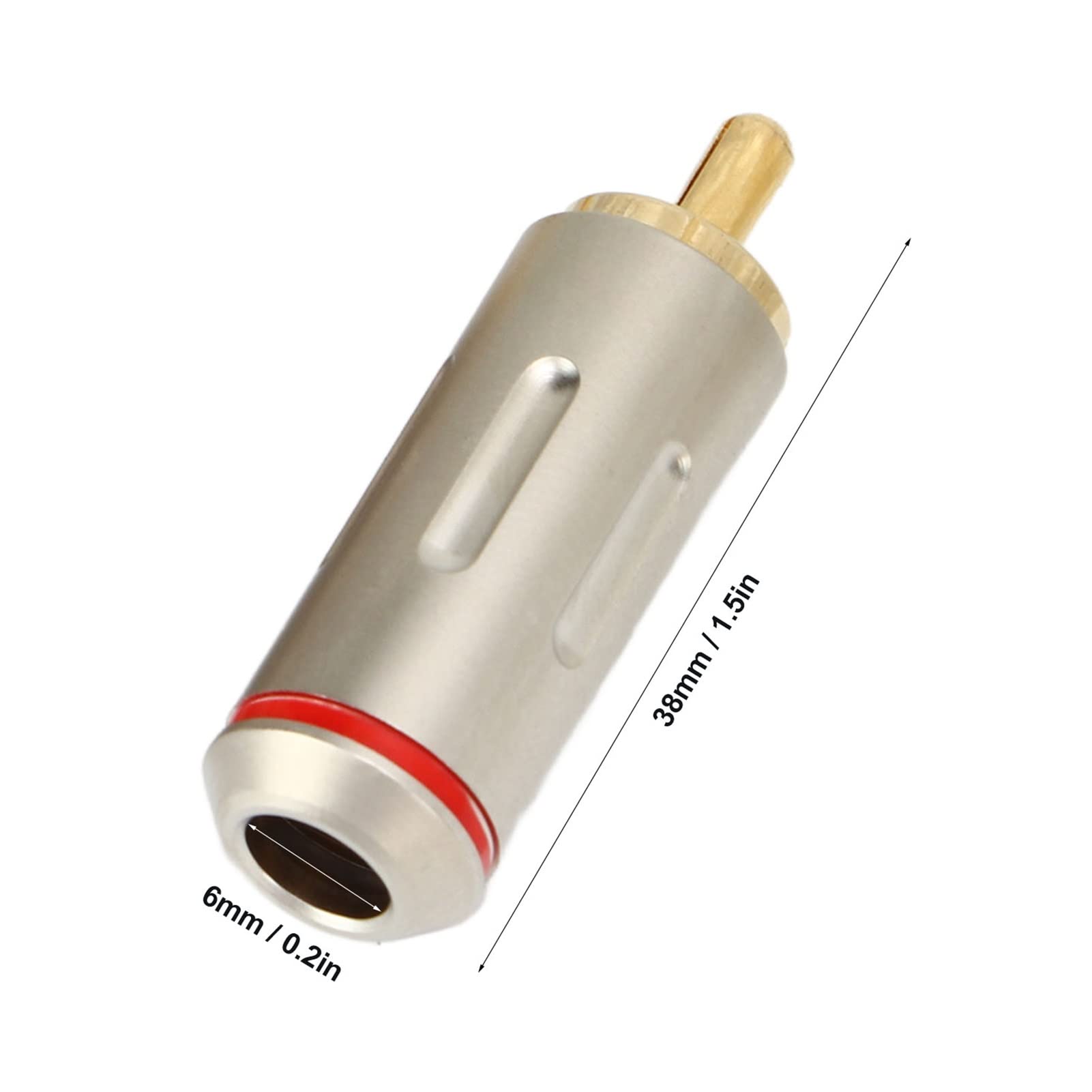 Connettore Audio RCA Maschio in plastica, Rosso - Adattatori Audio e Video - Adattatori Video - Cavi