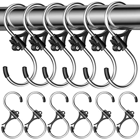 Yuiisenn S Haken, S-förmige Haken, Anti-Drop Edelstahl Metall Aufhänger Aufhängehaken, für Küche, Werkstatt, Badezimmer, Garten (10er Pack, 4,1 Zoll), Silber Cover