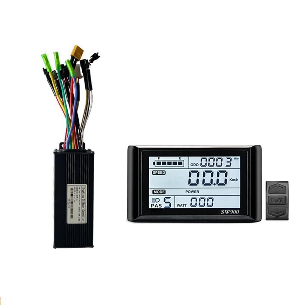 36V 48V 750W 1000W Brushless 30A Contrôleur Kit de frein d'accélérateur avec LED SW900 Affichage E-Bike Pièces