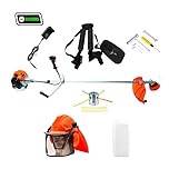 SAKAWA Debroussailleuse Thermique avec demarrage Electrique 28mmCasque forestier + Tête d'aluminium