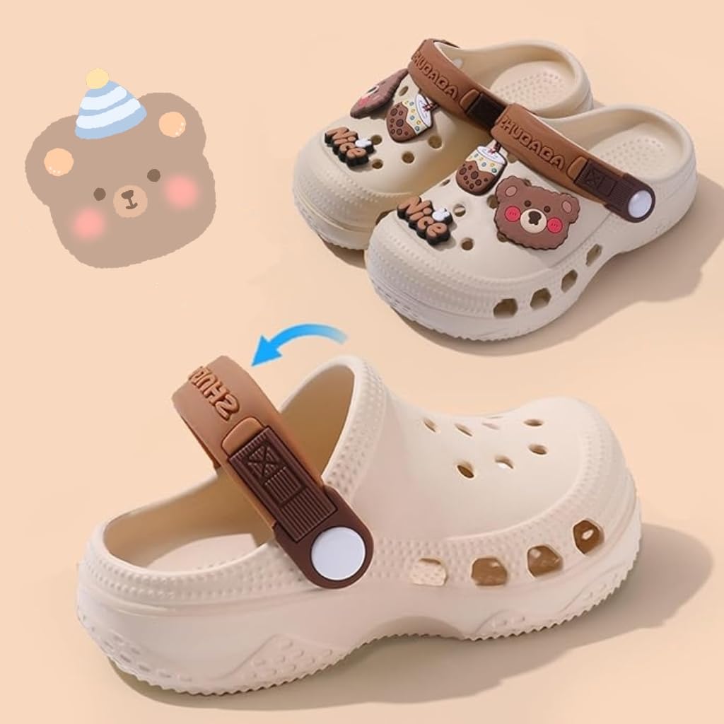 AioTio Kinder clogs Jungen Mädchen leicht rutschfest atmungsaktiv schnelltrocknend für drinnen Strand Pool Garten