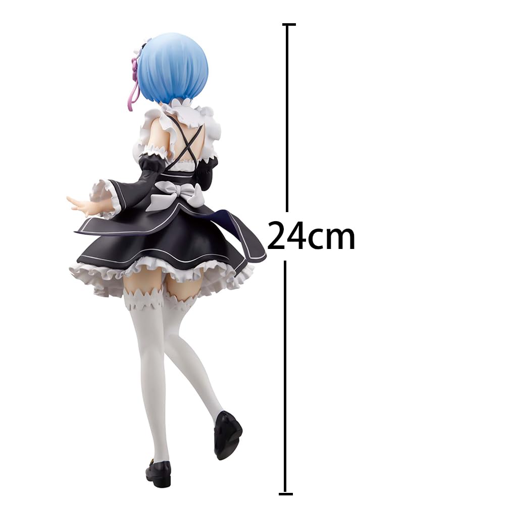 DEXSHUN Re:0 Figura Anime Remu Figura Sirvienta Modelo REM Estatua PVC Manga Girl Colección Regalo
