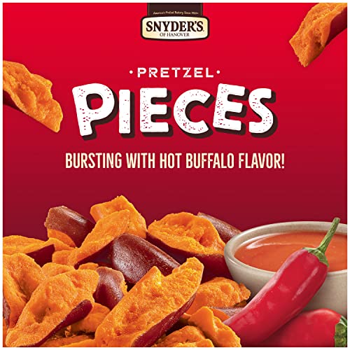 Image of Snyder's of Hanover Pretzel Pieces, Hot Buffalo Wing, 8 Oz (Pack of 6)