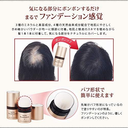 Amazon 女性用増毛パウダー ヘアプラス ビューファンデ パウダー ダークブラウン こげ茶 単品１個 薄毛隠し 白髪隠し ライツフォル Reizvoll 増毛 ボリュームアップスプレー 通販