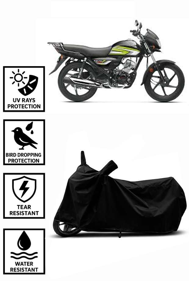 Image of Heavy Duty Waterproof Scooty & Bike Cover for Honda Cd 110 Dream - UV Resistant, Dustproof & Rain Protection, All-Weather Outdoor Cover for Bikes & Scooty with Buckle Straps