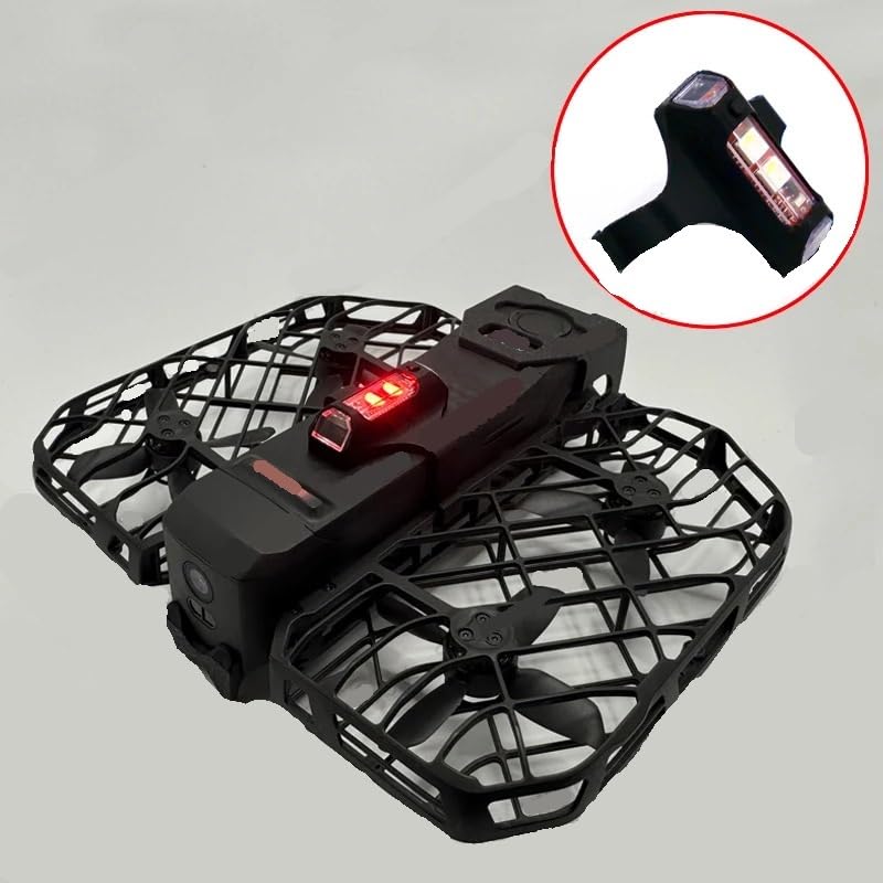 Compatibile con Hover X1 Pro/Pro Max Stroboscopio LED Notte Drone DIY | Luce segnale volo notturno dron fotografico(Black)