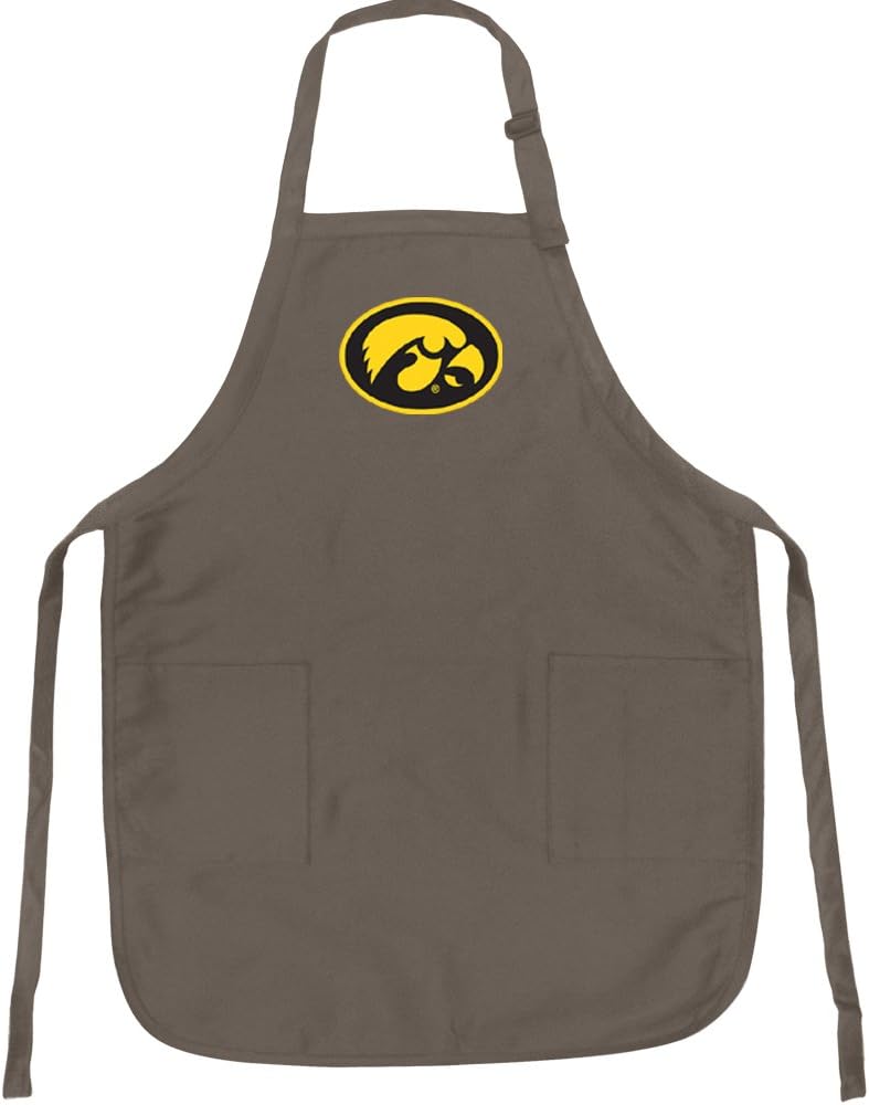 Broad Bay University of Iowa Apron BEST Iowa Hawkeyes Logo Gift for Man or Woman Him Her