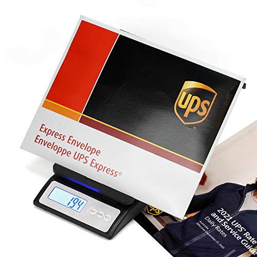 66 Lb (30 Kg) Digital Postal Scale, Piece Counting, Weighing Pan With Foldable Mail Stand, Backlit Lcd, Multiple Weight Unit, Capacity: Max 30 Kg (66 Lb), Min 5 G (0.2 Oz), Readability 1 G (0.1 Oz) #TOP2