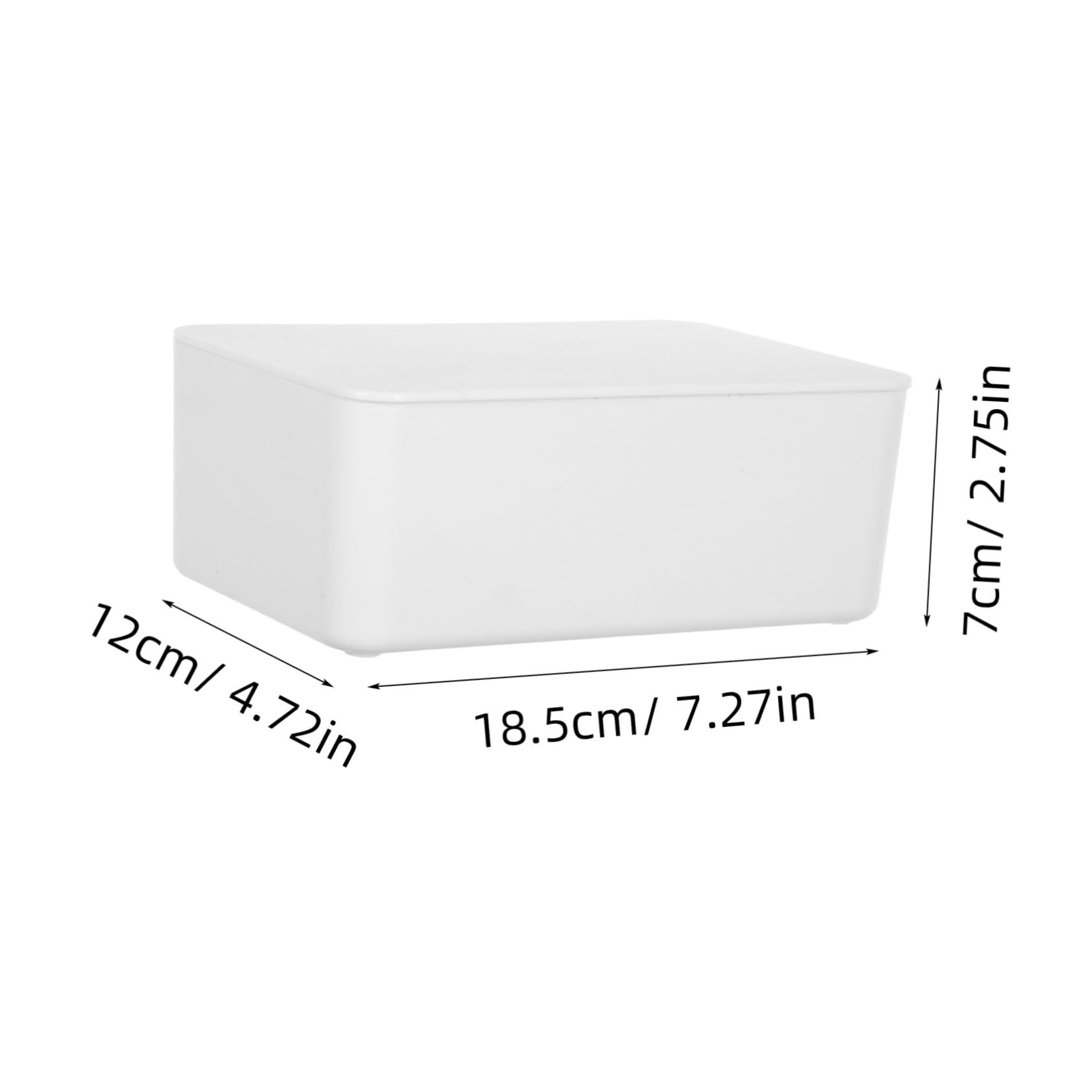PRETYZOOM 4 Pièces boîte de mouchoirs humides Case de Linge de Voyage boîtes à Serviettes de ménage Porte-mouchoirs de Rangement récipient Distributeur de lingettes PP Blanche