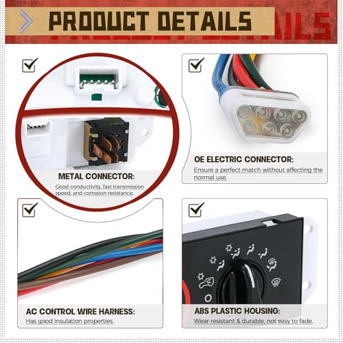 image for LM LPXWM HVAC Climate Control Panel with Blower Motor Switch for Jeep 