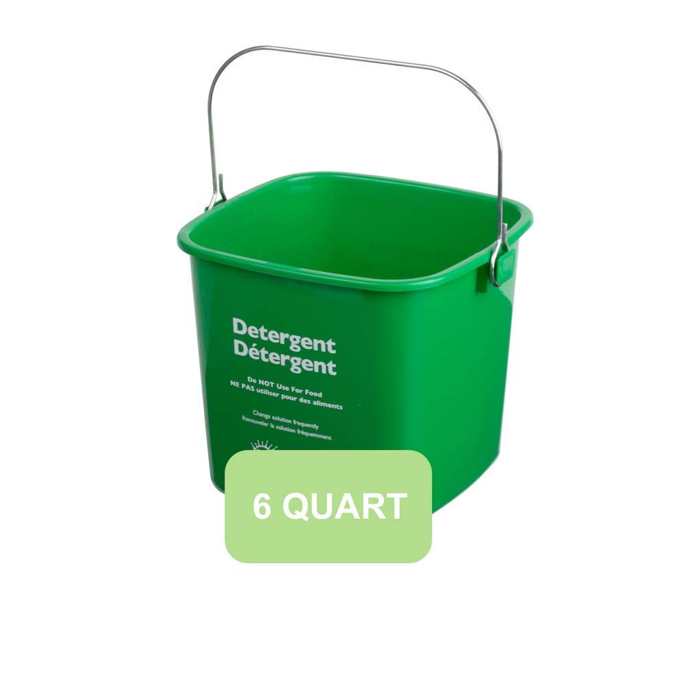 Buy Green Sanitizing Bucket 6 Quart Cleaning Pail Online at Low