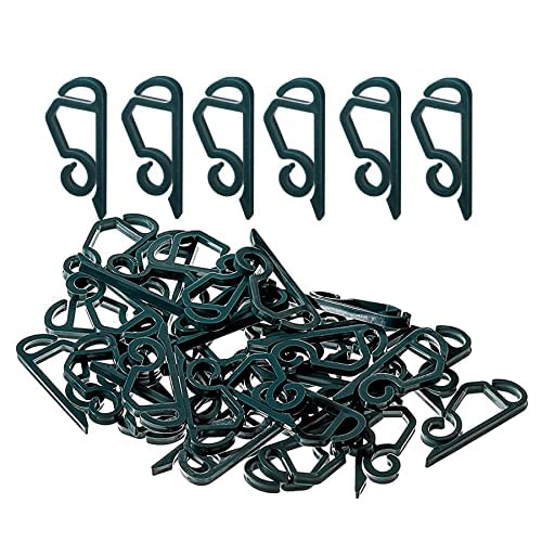 150 clips de luz de Navidad, mini ganchos para canalones de techo, cadena de luces de fijación para canalones, soporte de plástico, para Navidad, exteriores, luces decorativas Cover