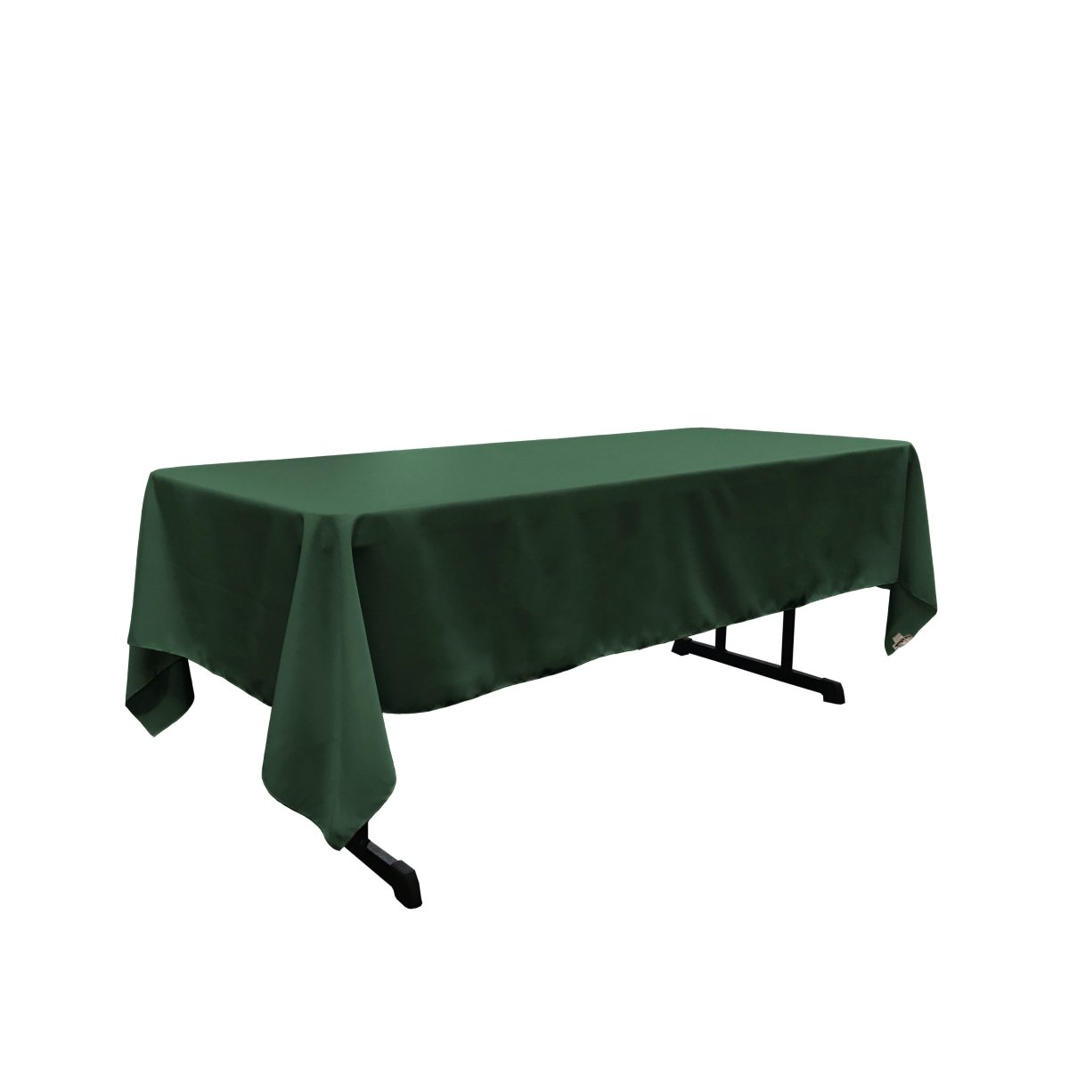 TCpop60x120-GreenHuP20 Polyester Poplin Rectangular Tablecloth44; Hunter Green - 60 x 120 in.
