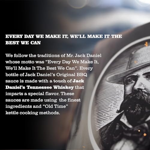 Image of Jack Daniel's Honey BBQ Sauce - Smoky-Sweet Perfection with Real Jack Daniel's Tennessee Whiskey, 19.51 oz ℮ 473 ml ℮ 553 g