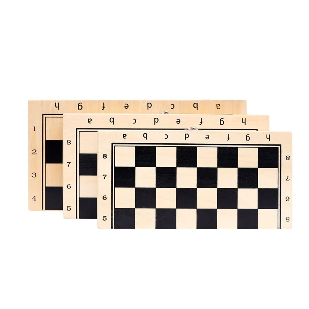 Szachy Solidne drewniane szachy zestaw składany przenośny magnetyczny szachownica rozrywka i gry karciane Magnetyczne nadaje się do prezentów wakacyjnych Chess Jeu(39cm)