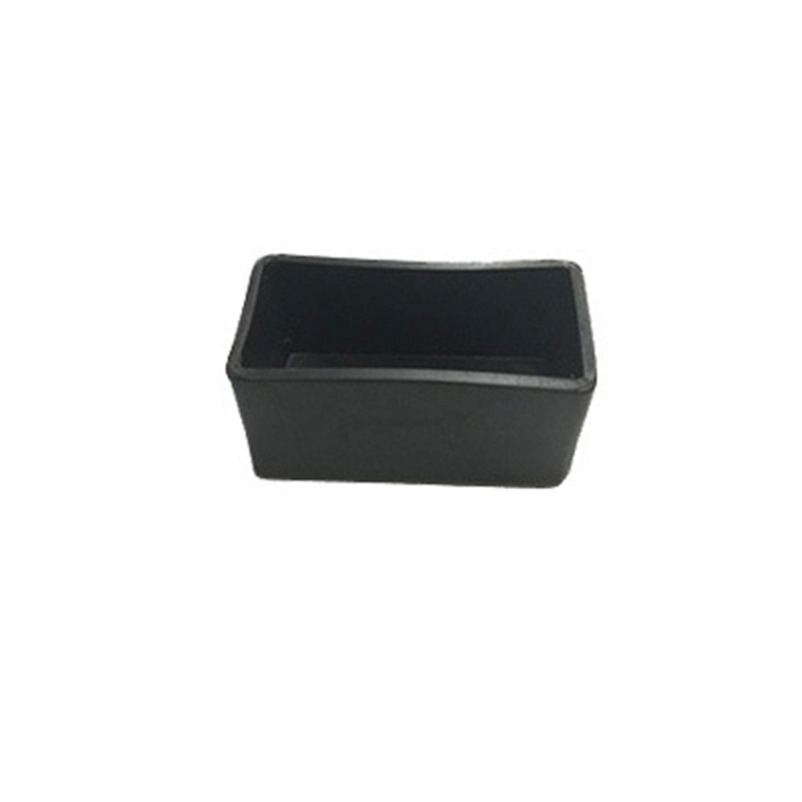 Chair Leg Floor Protectors Chair Leg Caps 16pcs Rubber Non Slip Floor Protector Black Multiple Sizes(Rectangle 20x40mm)