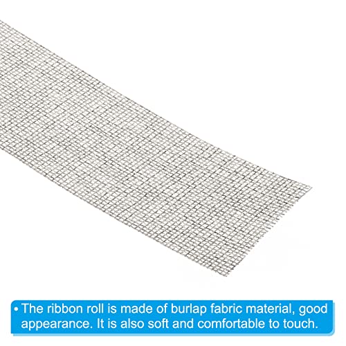 PATIKIL 2 Inch Wide 11 Yards Burlap Fabric Ribbon - Image 4