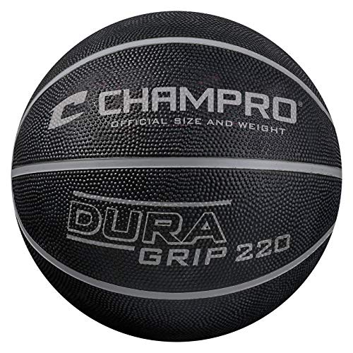 CHAMPRO Dura-Grip 220 Basketball - Official Size, Charcoal