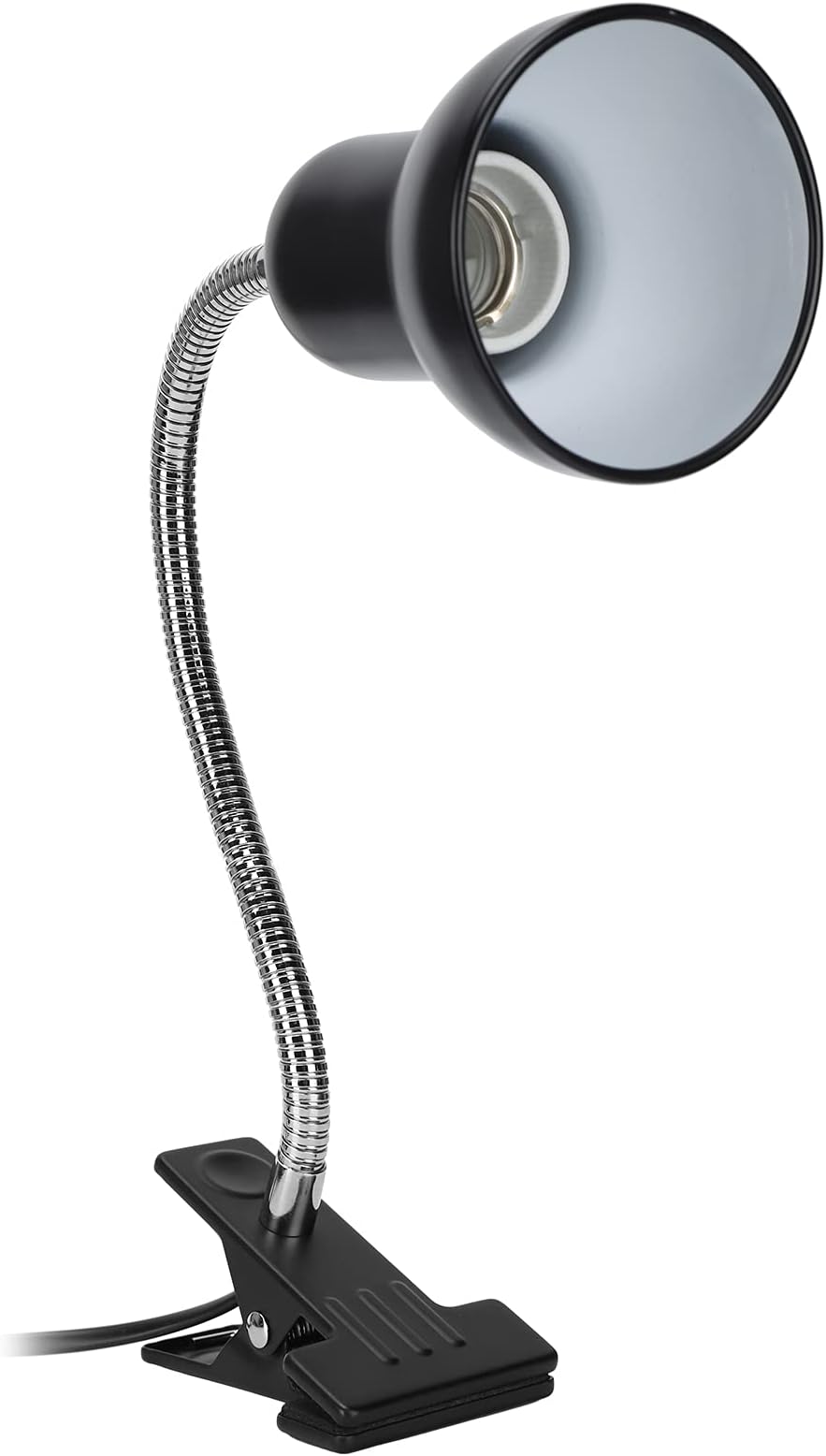 Reptile Lamp Fixture, Metal Stable Horn‑Shaped Lamp Shell Non‑Slip Sun Basking Lamp Bracket Practical for Home for Tortoise(#1)