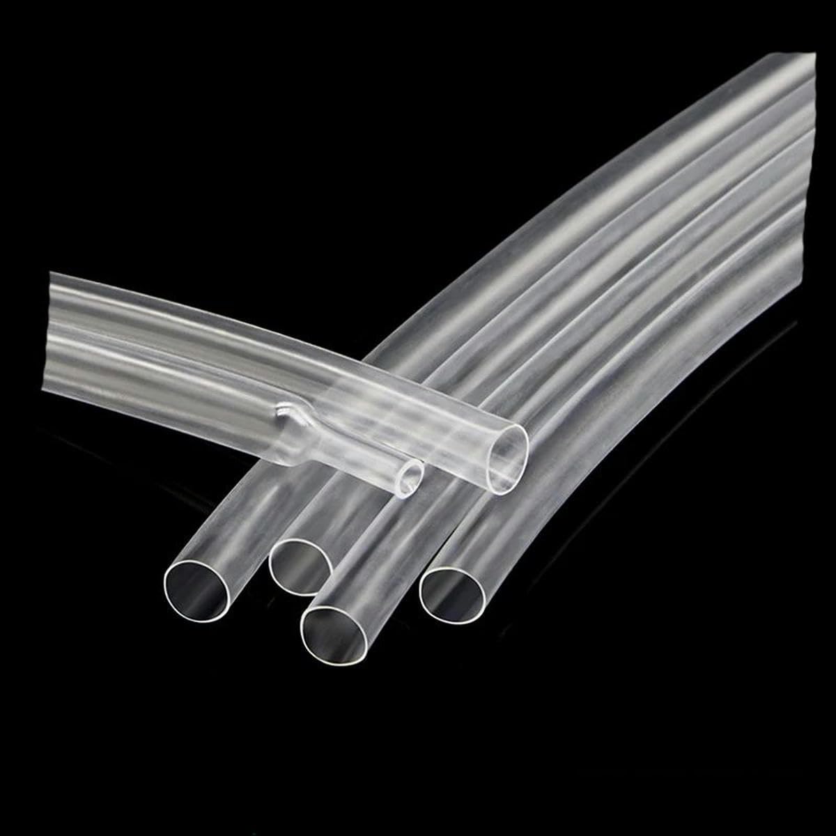 1~50m 2:1 Tubo termorretráctil termorretráctil Diámetro transparente 0,6 mm ~ 150 mm Reparación de cables DIY Protector de cable Manguito Tubo de envoltura-20 mm-50 metros