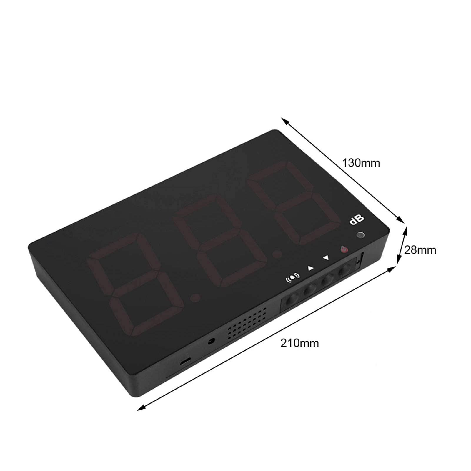 Medidor de nivel de sonido USB SW-525B, probador de medición de ruido con pantalla LCD grande con alarma, para colgar en la pared, 9, 6 pulgadas, 30-130dB