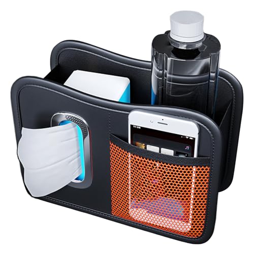 Autotaschen-Organizer – Rücksitz-Auto-Organizer – Leder-Auto-Organisationsbox, Fahrzeugzubehör für Outdoor-Reisen, Autoreisen, Fahrten, Urlaub