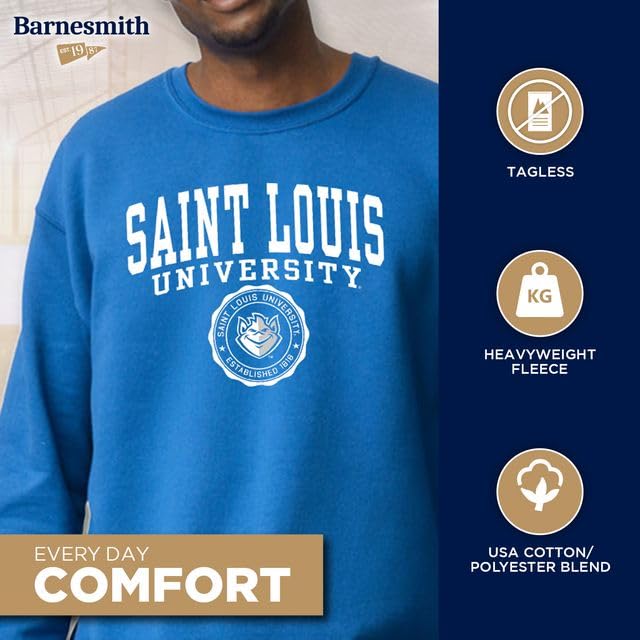 Image of Ivysport Crewneck Sweatshirt for College, Heritage Logo, Color, Adult Unisex