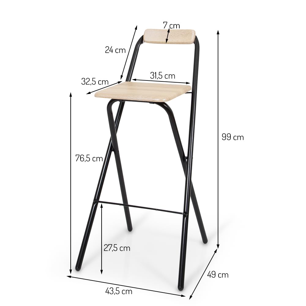 Sedie Pieghevoli Ikea IKEA Franklin Sgabello Da Bar Con Schienale
