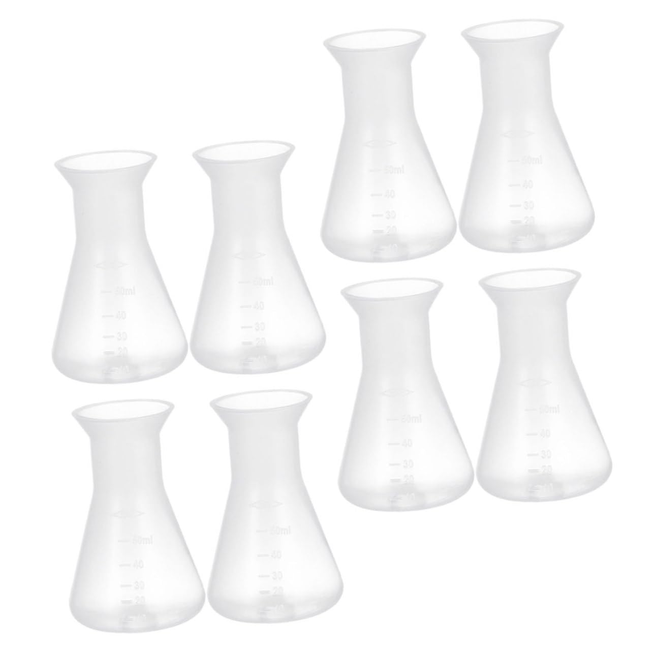 SOLUSTRE 32piezas Erlenmeyer De Plástico Para Frascos Científicos De Diseño Juego De Frascos Para Experimentos Químicos