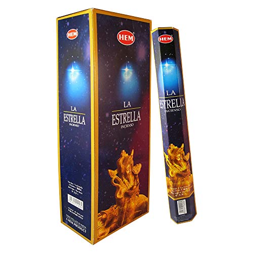 The Star - Box Of Six 20 Stick Tubes - Hem Incense #TOP2