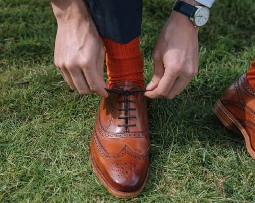 Image of BARKER Turing Men's Handmade Leather Brogue Oxford Dress Shoes - Timeless Elegance & Superior Craftsmanship for Formal & Business Wear
