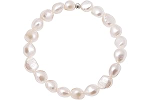 8-9 MM Cultured Freshwater Baroque Pearl Stretch Bracelet