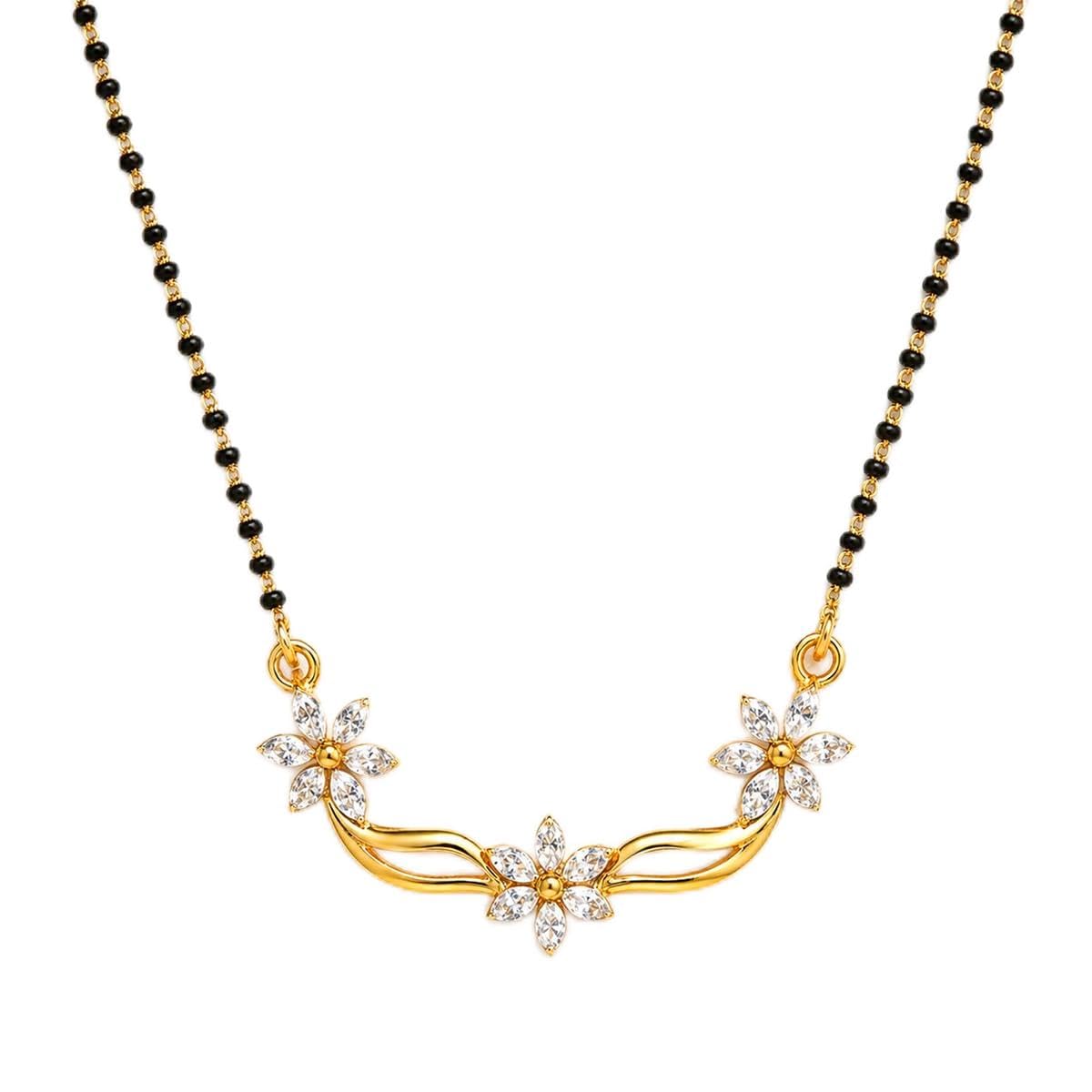 dishis 14k/18k Yellow Gold and Diamond Mangalsutra for Women-picture-24