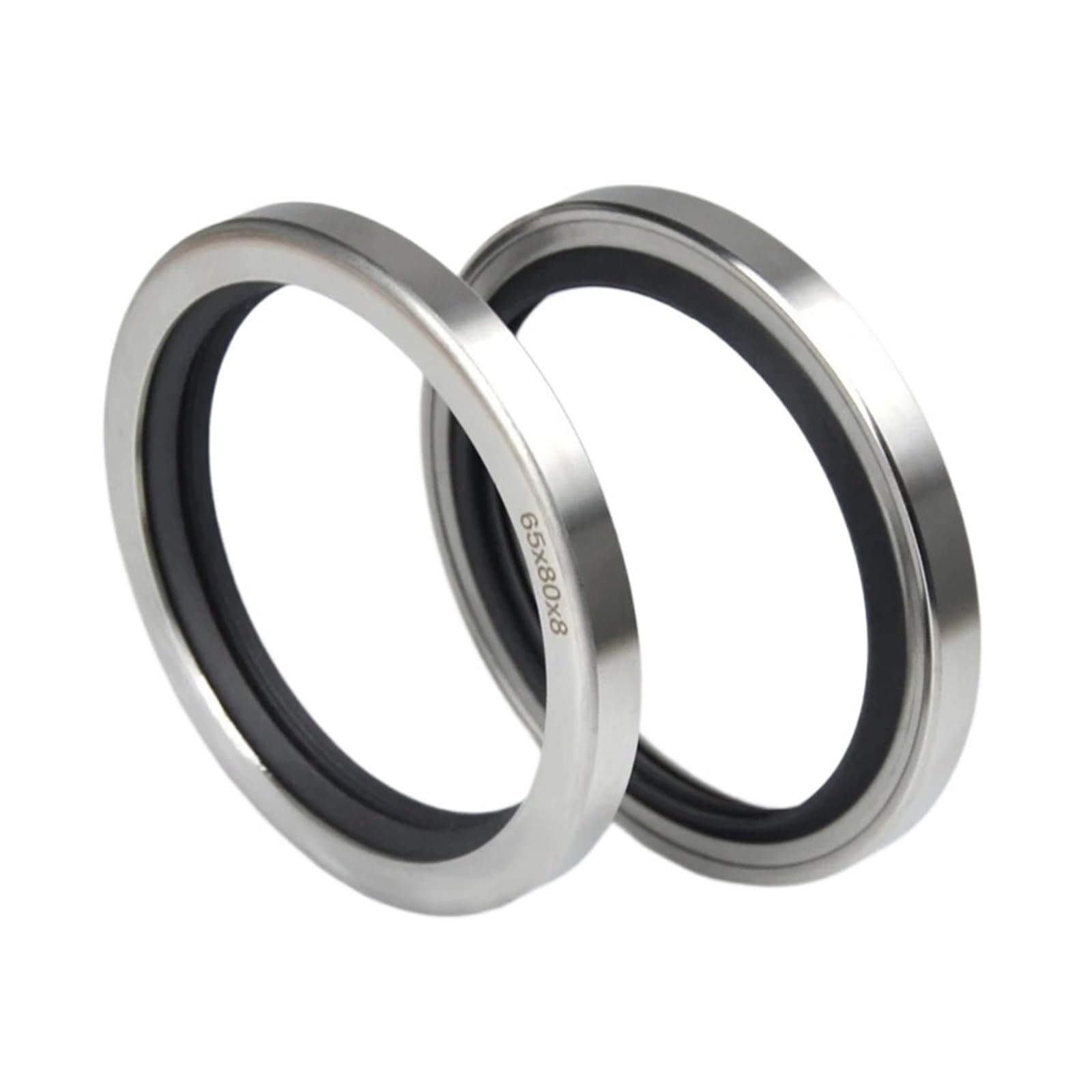 UWUKCJOKQ 1pcs 65 * 80 8 Oil Seal with Stainless Steel Housing Single Lip and Dual Screw Air Compressor Spare Parts(65x80x8 Cdlccwbk)