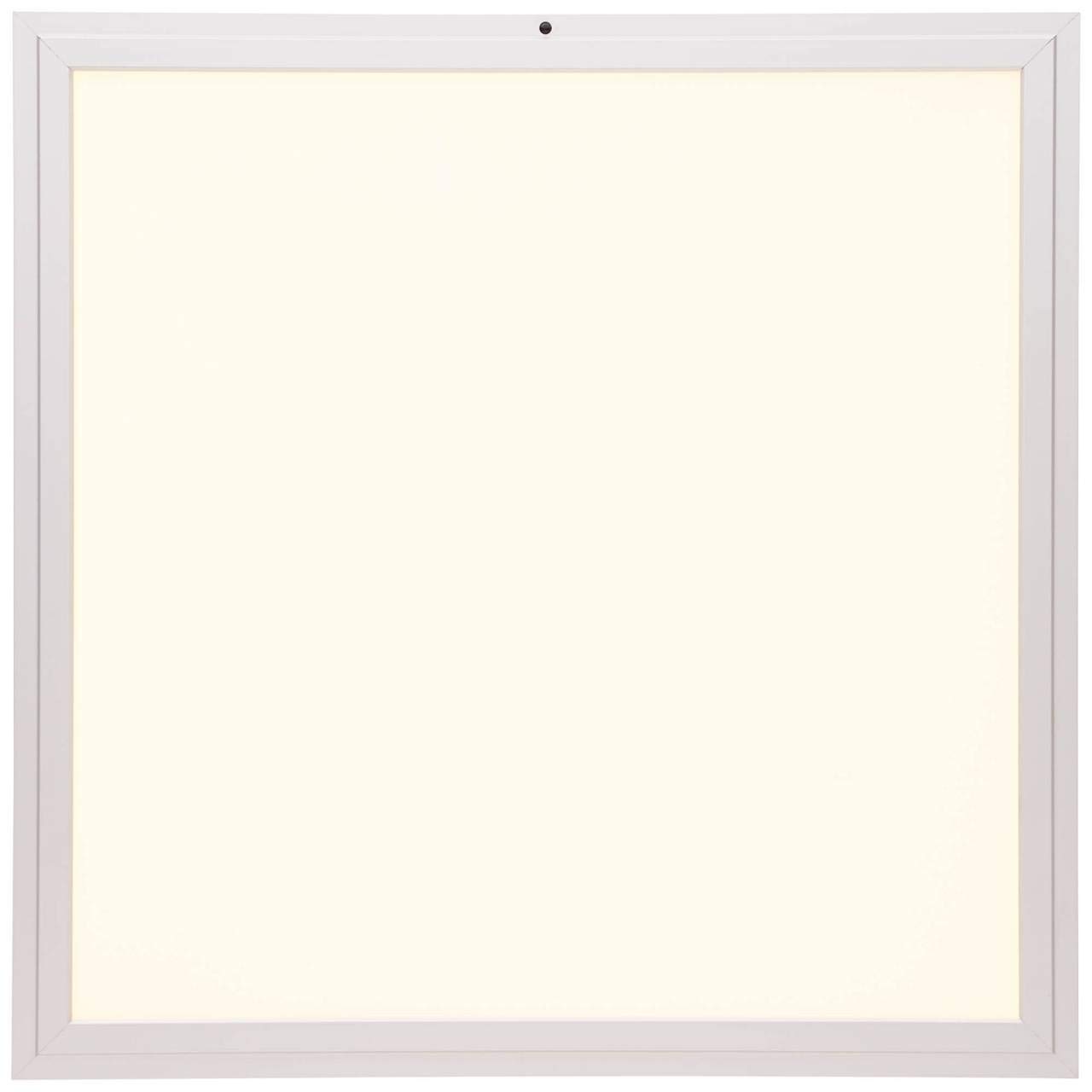 Brilliant Flat WiZ Connected LED Deckenaufbau-Paneel 42x42cm quadratisch Panel dimmbar App-Steuerung CCT Einstellung der Lichttemperatur flächiges Licht Nachtlichtfunktion alu/weiß 2500 Lumen