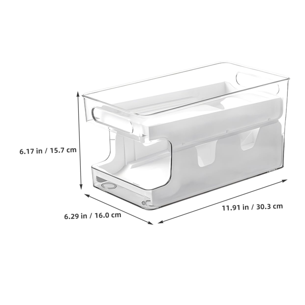 Angoily Stapelbare Eierbox Für Kühlschrank Transparente Doppellagige Eierspeicherlösung Für Frische Und Platzsparende Aufbewahrung Für Küche Und Restaurant