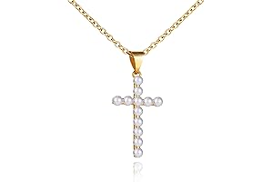 Pearl Cross Necklace: Faith in Style for Women and Girls
