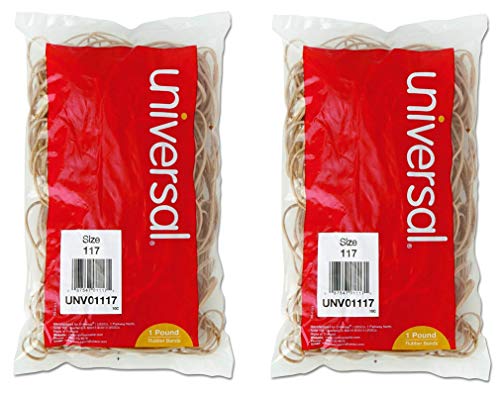 Rubber Bands, Size 117, 7 x 1/8, 210 Bands/1lb Pack, Sold as 2 Package