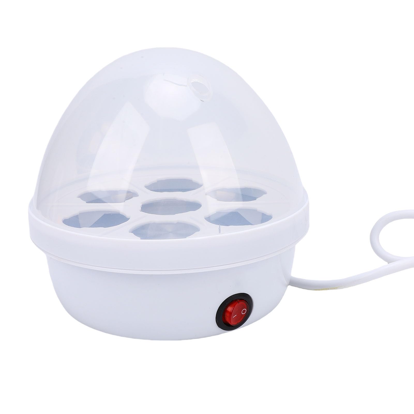 Pssopp Cuociuova Elettrico Cuociuova Elettrico 350W, Multifunzione a Vapore per Uova Sode Uova in Camicia Colazione Rapida Elettrodomestici da