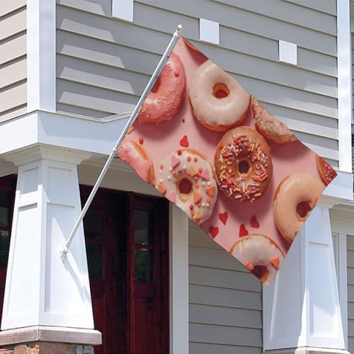 Bandera de donas 5x8 pies para decoración exterior e interior 6