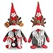 Gnomi di Natale in peluche, 2 pezzi svedesi Tomtes Gnomi Ornamenti Mr&Mrs Scandinava Figurine Nisse Nordic Elf Doll per Natale Vassoio a più livelli Decorazione per la casa