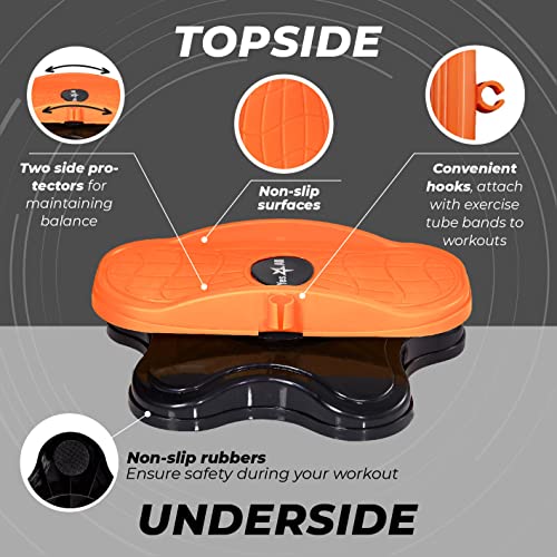Yes4All Waist Twist Disk Board - Neue Generation Fitness Taillentwister, Separate Scheibe Torsion Disc Multifunktions, Innenbereich Abnehmen Sportgeräte für Drehscheibe Aerobic-Übungen Fitness Zubehör